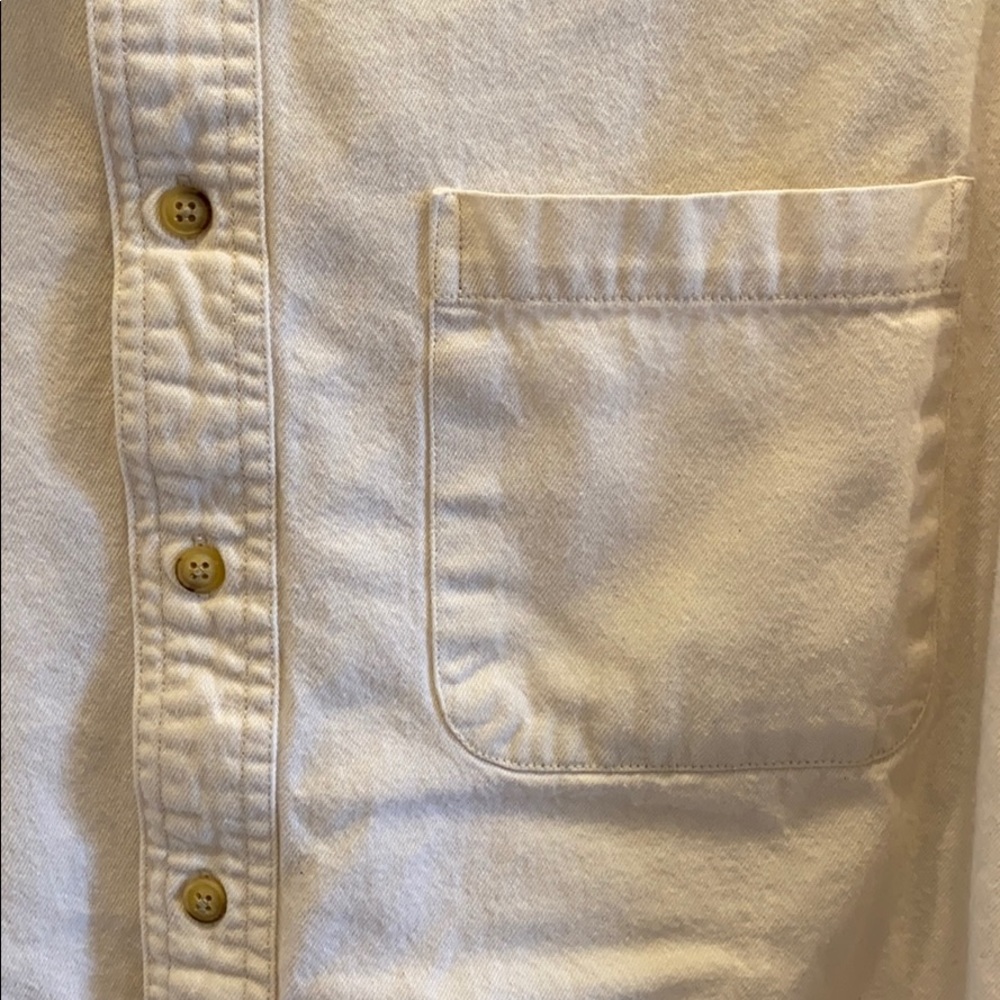 Basic Off white button down - Picture 3 of 3